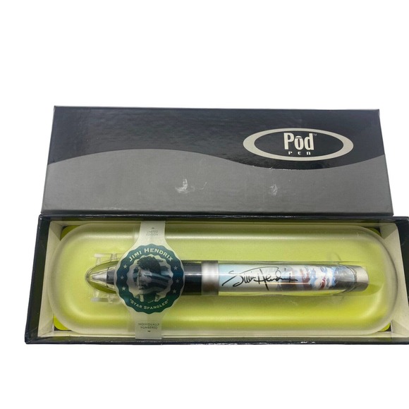 Jimi Hendrix Star Spangled Limited Edition POD Pen Ballpoint Boxed Gift Set - Picture 5 of 7